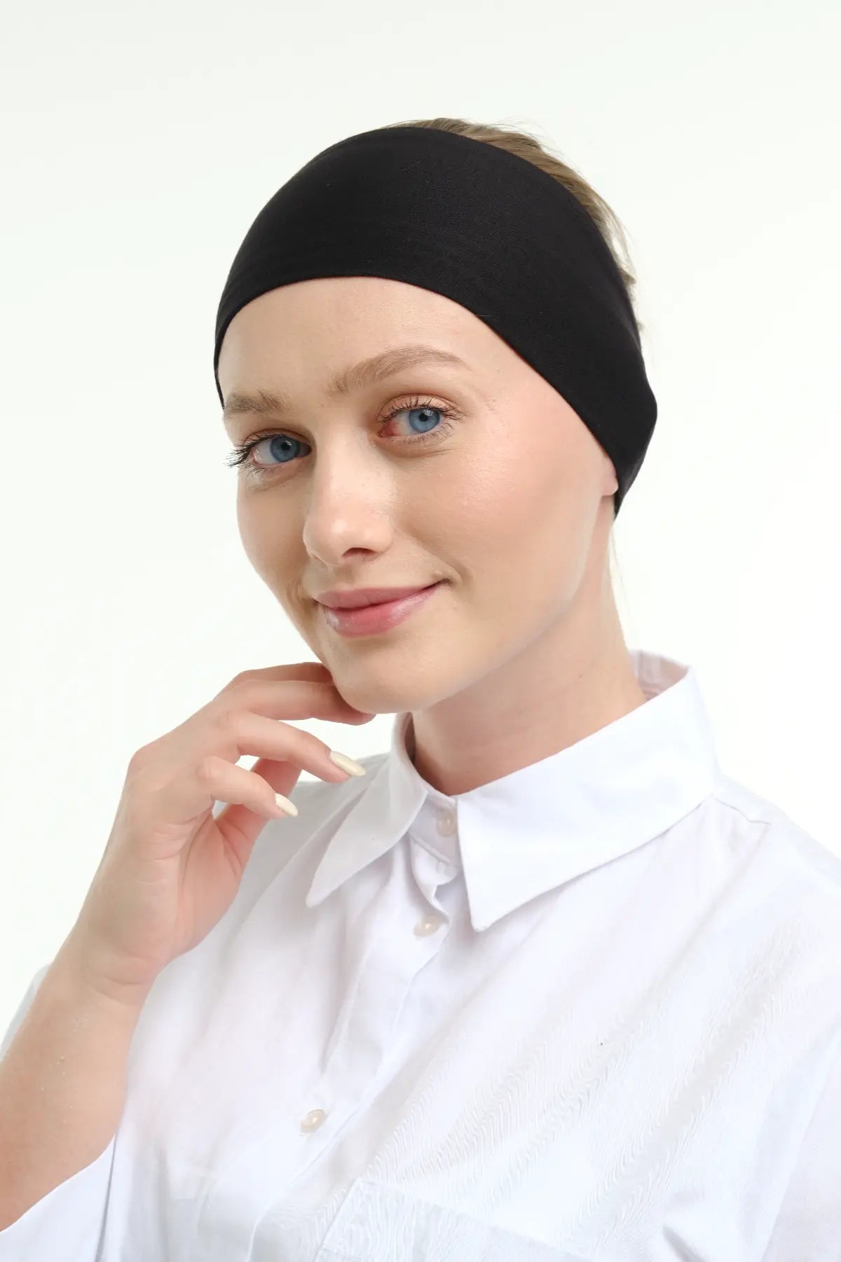 Silikonlu Bandana - Siyah - Görsel 2